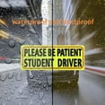 thumbnail image 3 of Student Driver Magnet Reflective Car Signs, for The Novice or Beginner, Bumper Yellow Decal Sticker, Reusable Magnetic Large Bold Visible Text, 3 of 8