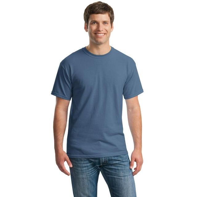 Gildan T-Shirt Col Rond en Coton Épais à Manches Courtes pour Hommes - 5000