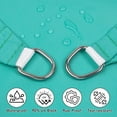 thumbnail image 2 of NAWAY Waterproof Sun Shade Sail 12'X16' Rectangular UV Resistant Rain Canopy, Curved Edges Shade Cloth for Outdoor Patio, Deck, Yard -Turquoise, 2 of 7