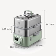 BUYDEEM G563-A501 10 qt 2-Tier Electric Food Steamer