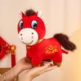thumbnail image 3 of 7.87 Inch 2026 Year of The Horse Stuffed Animals Chinese New Year Plush Horse Mascot Doll Toys Zodiac Decor for Spring Festival Lunar New Years Gifts Blessing Souvenir, 3 of 4