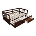 thumbnail image 3 of Furniture of America Piat Wood Daybed with 2-Drawer, Twin, Espresso, 3 of 6
