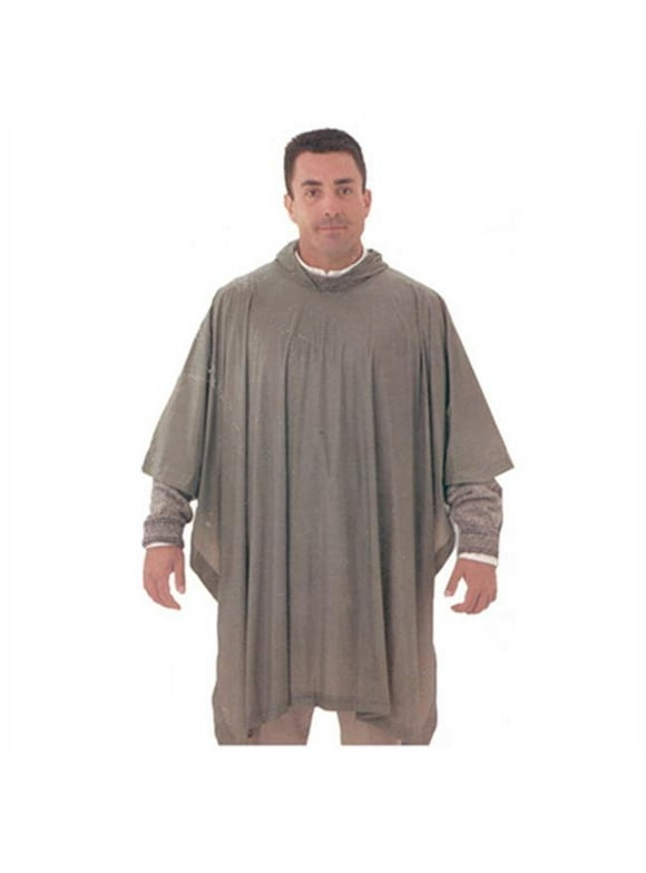 Tingley Rubber P68808 PVC Poncho - Olive Drab Green - 50 x 80 in.