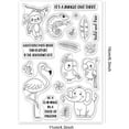 thumbnail image 2 of Jungle Animals Clear Stamps Transparent Silicone Stamp Monkeys Elephants Birds Lizards Parrot, 2 of 7