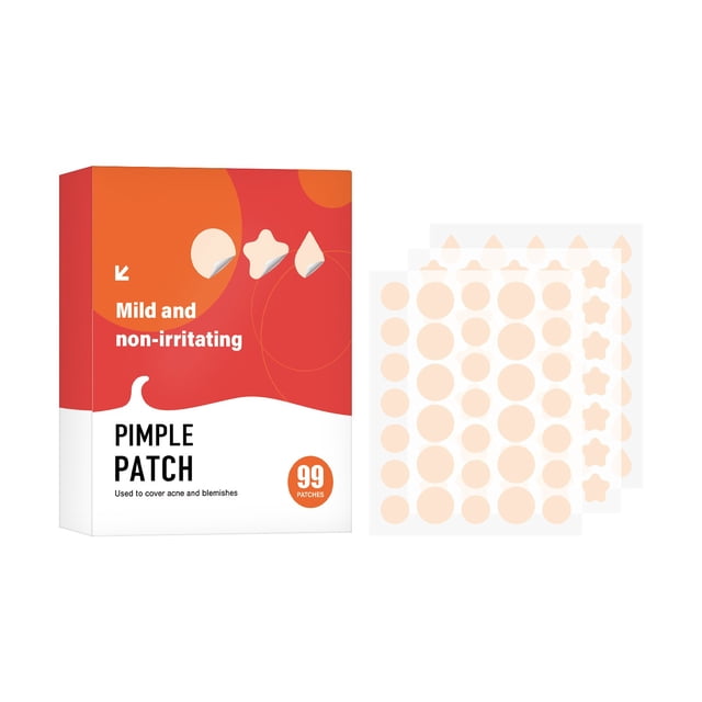Mezcla de parches para acné y maquillaje, piel artificial, parche para acné, bolsa de protrusión facial