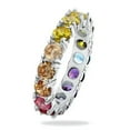 thumbnail image 2 of HOOUN Luxury 925 Silver Jewelry Women Wedding Rings Cubic Zirconia Fine Ring Size 5-12-10-#9, 2 of 4
