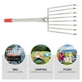 thumbnail image 5 of FONDOTIN Stainless Steel Hand Rake with Claws for Garden, Beach, and Outdoor Use - Lightweight, Easy to Handle Tool, 5 of 7