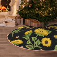 thumbnail image 5 of Sikiie Bees and Sunflowers Nativity Christmas Tree Skirt, Jesus Christian Winter Holiday Tree Mat Decoration(30-48IN)48", 5 of 6