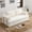 Beige, variant on 78" Convertible Sofa Bed, Folding Sleeper Sofa Couch Bed with Fixed-Shape Frame, Fold Out Sleeper Loveseat, Corduroy Boneless Futon Bed, No Assembly Required for Living Room & Bedroom, Green