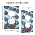 thumbnail image 5 of Kll Black Head Woman With Pineapple Hair Wall Plate,Gloss Finish,Standard Size 1 - 5" X 3", Polycarbonate Thermoplastic,Electric Receptacle Plug Covers, 5 of 8