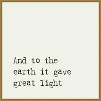 Amanti Art Great Light Framed Canvas Wall Art Print