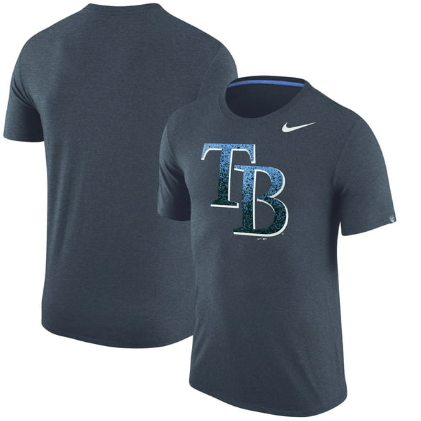 Tampa Bay Rays Nike Tri-Blend T-Shirt - Heathered Navy - Walmart.com ...