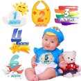 thumbnail image 4 of Bangcool 18PCS Month Sticker Creative Milestone Sticker Onesie Sticker for Baby Boy, 4 of 4