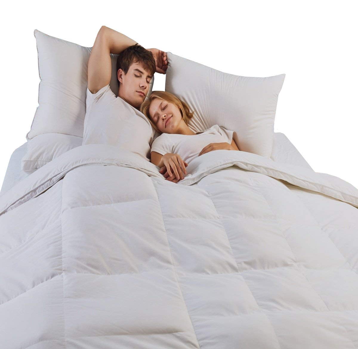 down comforter too warm