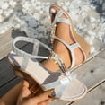 thumbnail image 5 of IUJSOY Wedge Espadrilles for Women Open Toe Bohemian Sandals Casual Summer Slingback Heels, 5 of 8