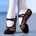 thumbnail image 4 of Zapato de baile de Ballet con estampado de moda para mujer, zapatillas de Ballet de suela blanda para niñas, Yoga, gimnasio, zapatos planos de baile, zapatos de bailarina, 4 of 5