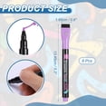 thumbnail image 2 of Uxcell Magnetic Liquid Chalk Markers, 8Pcs Whiteboard Markers Thin Wet Erase Chalk Pens Colorful Fine Tip with Dry Eraser for Whiteboard LED Note Board Blackboard Planning, Purple, 2 of 6