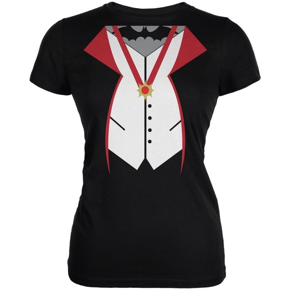 Halloween Vampire Costume Women's Juniors Soft T Shirt