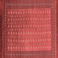 thumbnail image 1 of Ahgly Company Indoor Square Oriental Red Industrial Area Rugs, 6' Square, 1 of 4