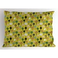 thumbnail image 1 of Geometric Forest Pillow Sham Hand Drawn Colorful Autumn Woodland with Swirls and Mosaic Pattern Trees, Decorative Standard Size Printed Pillowcase, 26 X 20 Inches, Multicolor, by Ambesonne, 1 of 2