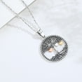thumbnail image 3 of Tree of Life Necklace 925 Sterling Silver Family Tree Pendant Jewelry Gift for Women, 3 of 7