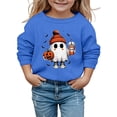 thumbnail image 2 of YDFCWXW Toddler Baby Sweatshirt Boy Girl Crewneck Pullover Sweater Long Sleeve Shirt Clothes (Blue, 4-5 Years), 2 of 4
