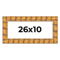 26x10 Frame Beige Real Wood Picture Frame Width 3 inches | Interior Frame Depth 0.5 inches |
