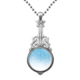 thumbnail image 1 of Nieve copo de nieve tiempo cielo azul Colgante Joyería Música Guitarra Torque Star Moon Unbranded M, 1 of 3