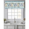 thumbnail image 4 of Thanksgiving Valances for Windows Fall Farmhouse Pumpkin Eucalyptus Leaves Rod Pocket Curtains Valance Short Window Treatment Drapes for Living Room, Bedroom Bathroom 54"&nbsp;W x 18" L, 4 of 5