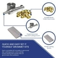 thumbnail image 4 of Tarps Now Brass Finish Grommet Kit with Grommet Die, Cutting Punch, Board, Grommets, Washer - #0 (1/4" hole), 4 of 5