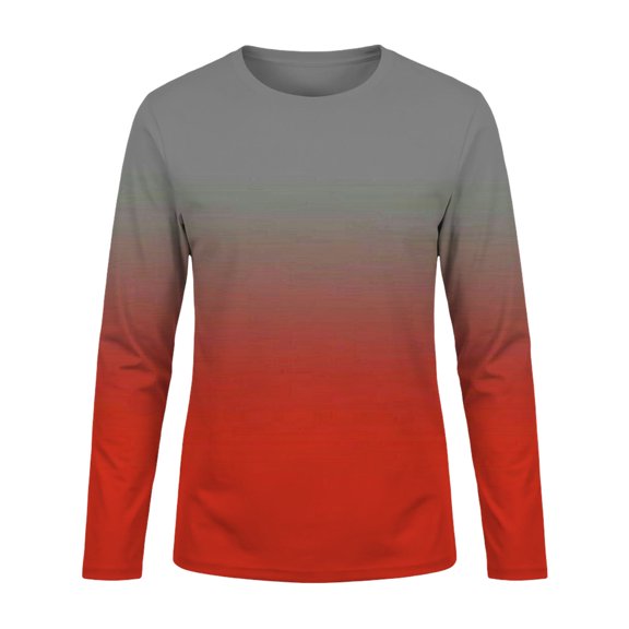 Lullu Boys Swim Shirt Long Sleeve Rash Guard Gradient Quick Dry UPF50 Swim Top, Sizes 3-14