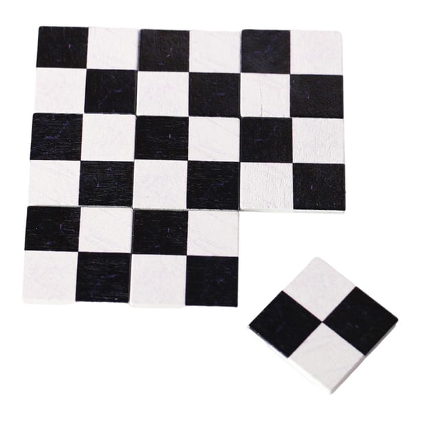 9pcs Simulation 1: 6 1/12 Muñeca Casa Pequeño Pequeño Piso Cocina DIY Decoración Props Accesorios para Juguetes blanco negro Baoblaze Pegatina Mini casa de muñecas