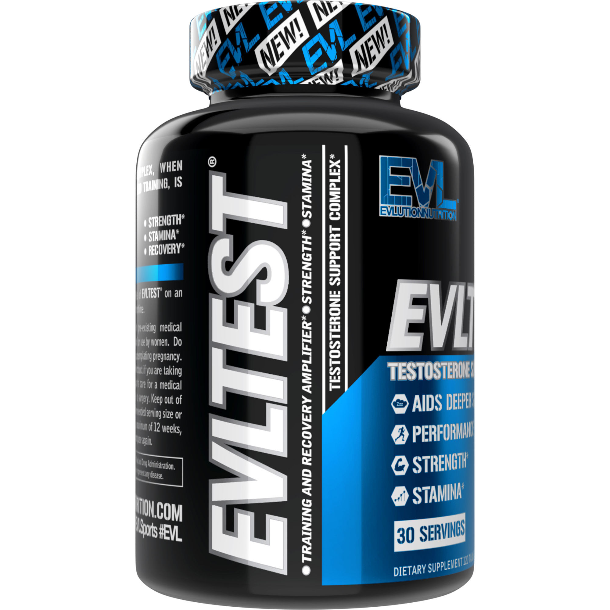 Evlution Nutrition EVLTEST Extra Strength Testosterone Booster for Men 120ct Tablets - image 4 of 5