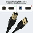 Usb Printer Cable 6Ft Type A Male To B High Speed Scanner Printer ...