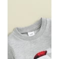 thumbnail image 4 of ZINTAOZT Toddler Baby Boy Christmas Outfit Santa Letter Sweatshirt Pullover Tops Jogger Pants Set Xmas Fall Winter Clothes, 4 of 8