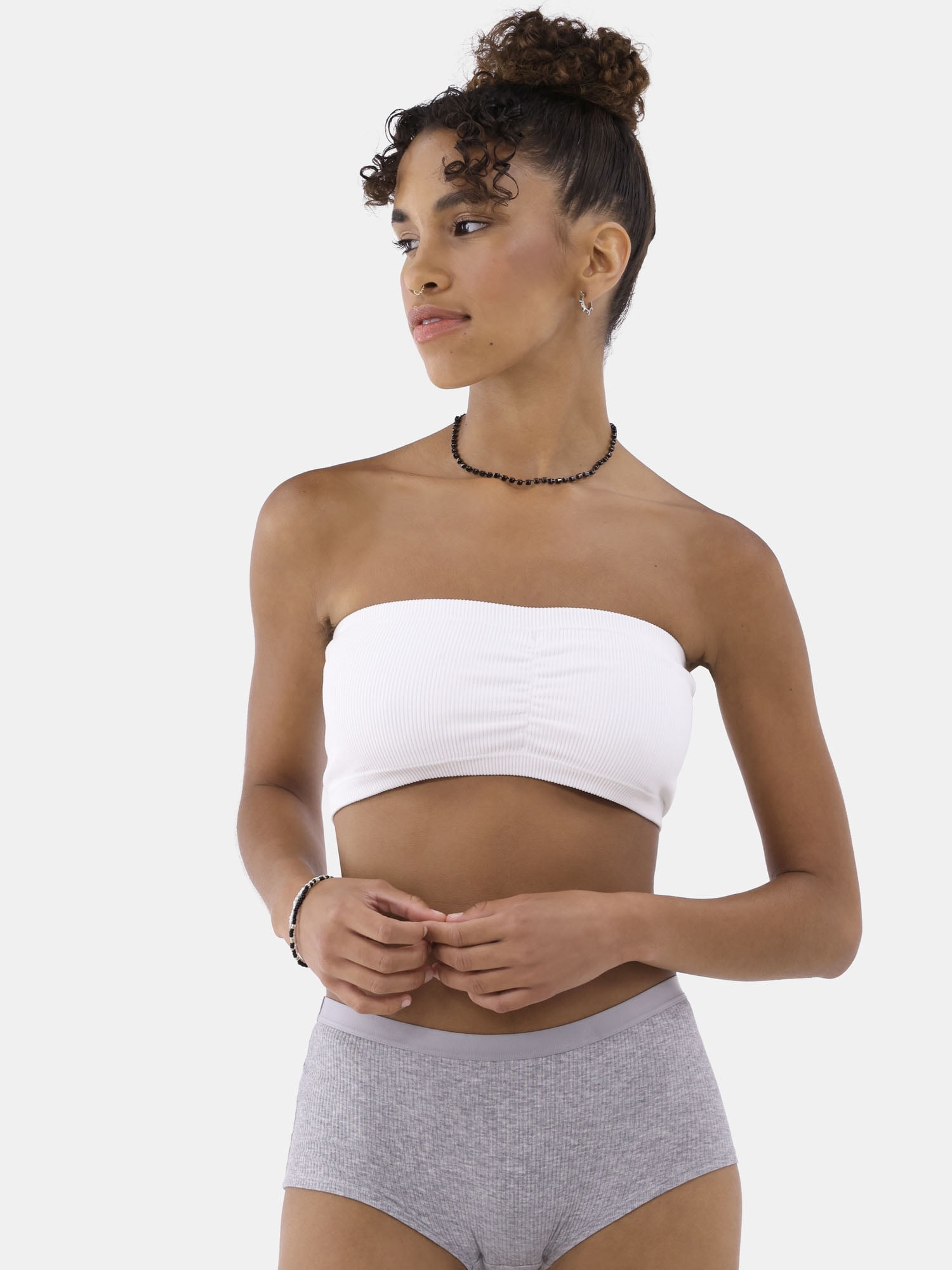 No Boundaries Seamless Bandeau Bra, Women's and Women's Plus, Sizes XS-3XL
