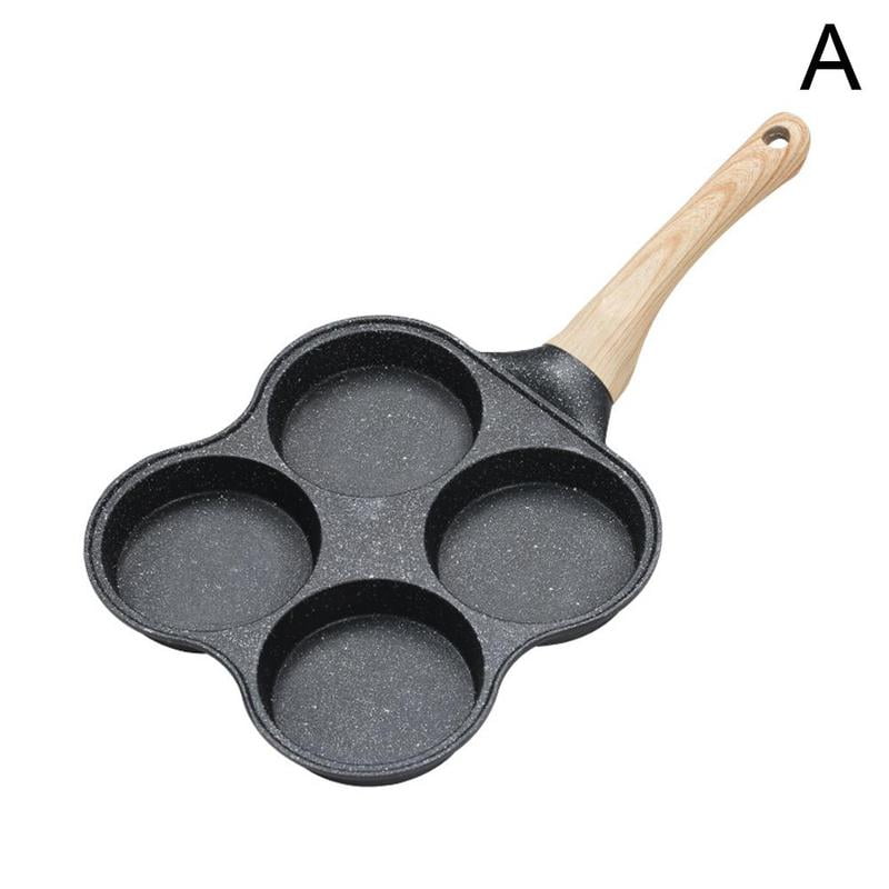 Ergonomic Maifan Stone Coating 4 Hole Cooking Pan Omelet Pan Multipurpose Kitchen for Home 