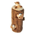 thumbnail image 4 of Zippy Paws 2718 Burrow Log with Chipmunks Plush Dog Toy, 4 of 5