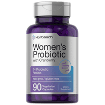 Probiotic for Women with Cranberry | 90 Capsules | 14 Probiotic Strains | by Horbaach