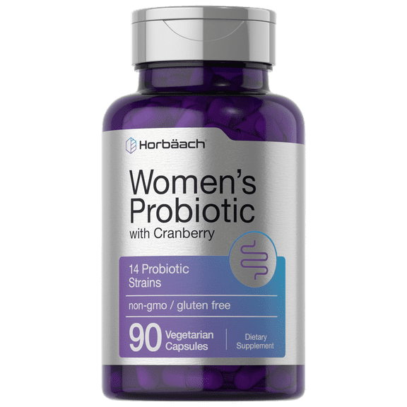 Probiotic for Women with Cranberry | 90 Capsules | 14 Probiotic Strains | by Horbaach