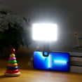 thumbnail image 2 of Camnoon ST-120RGB Pocket Video Light Clip-on Mobile Phone Fill Light Tablet Computer Video Conference LED Video Light 2500K-9000K Dimmable 20 Scene Lighting Effects for Online Meeting Live Streaming, 2 of 7