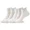 White Beige, variant on Womens Essentials Ankle Dress Socks, 5 Pack, Fits Shoe Size 5-10