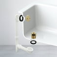 thumbnail image 2 of Westbrass 594244-01 14" White Poly Bath Overflow Assembly with Twist & Close Drain and 2-Hole Faceplate, Polished Brass, 2 of 14
