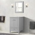 thumbnail image 4 of Bellaterra Home 800631-25-LG 25 in. Single Vanity with Quartz Top, Light Gray, 4 of 11