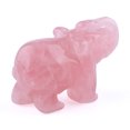 thumbnail image 4 of Figura de elefante de dibujos animados, delicada artesanía de elefante, elefante de jade grabado, decoración de regalo para escritorio, tamaño 1,5 pulgadas, rosa, 4 of 6