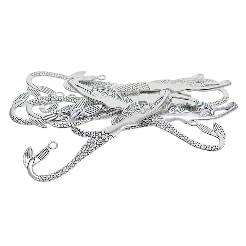 2x 10 Pcs Mermaid Bookmarks Bookmarks Bookmarks Bookmarks Paper Clips, Made of Metal