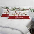 thumbnail image 3 of Christmas Balls Pillow Covers, Linen Long Throw Pillow Case, Xmas Botanical Berry Star Vintage Holiday Pillow Protector Decorative Cushion Cover for Living Room/Bedroom 24" x 36", 3 of 8