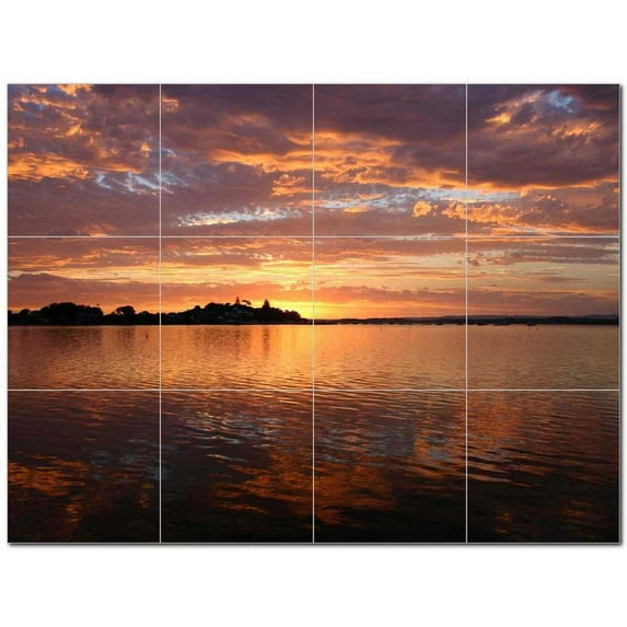 Sunset Ceramic Tile Mural Kitchen Backsplash Bathroom Shower 401530-XL43