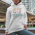 thumbnail image 2 of Boat Waves, Sun Rays, Ain't Nothing Like Lake Days with Sunglasses Art Merch Gift, White Hooded Sweatshirt or Hoodie, Medium, 2 of 5