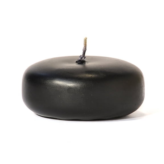 1 Pc Black Floating Candles Small Disk 2.38 in. diameter x 1 in. tall